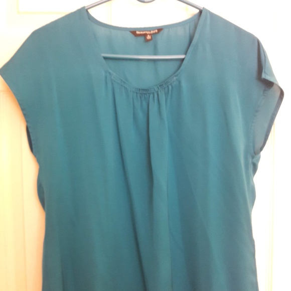 Teal short sleeve Blouse - Picture 1 of 2